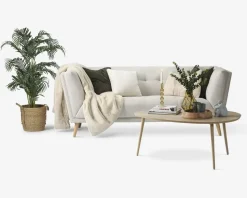 Sofa 3 Pers. Beige Stof