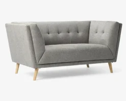 Sofa 2 Pers. Grå Stof