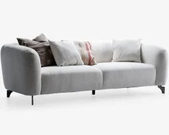 Sofa 3 pers. lys beige møbelstof