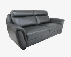 Sofa 3 Pers. Sort Læder