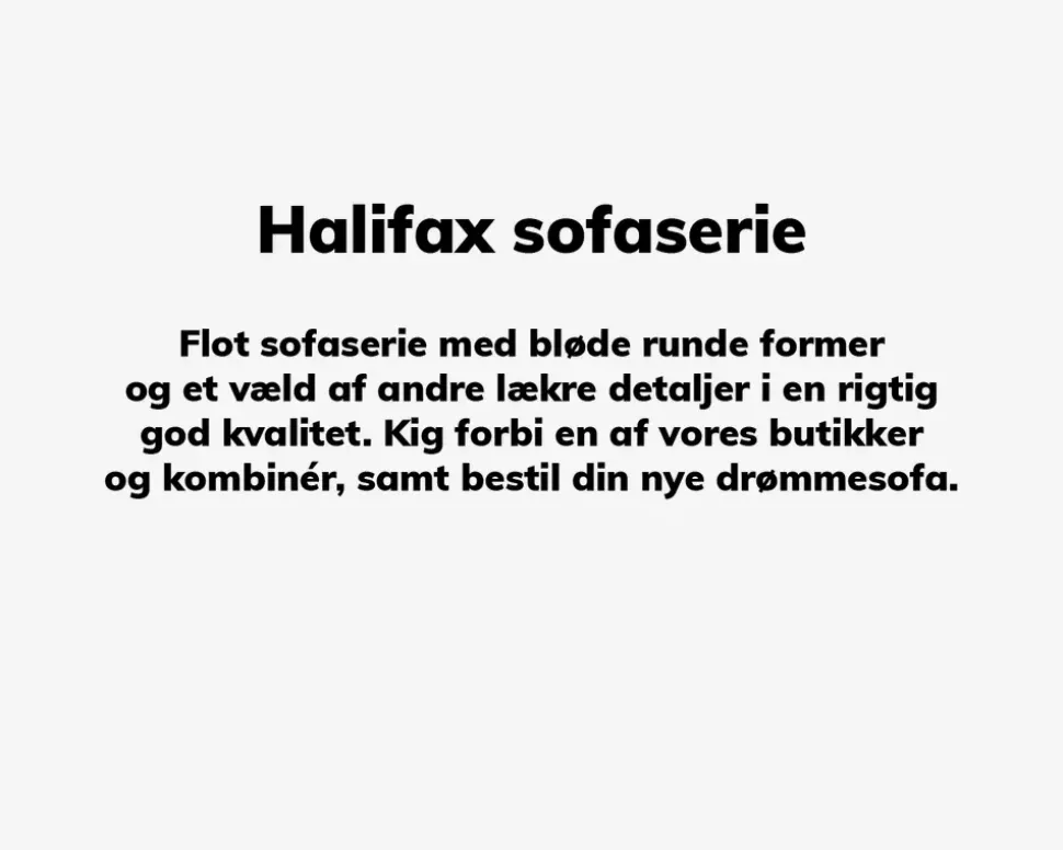 Sofa Halifax Chaiselong Højrevendt Stofgr. 1