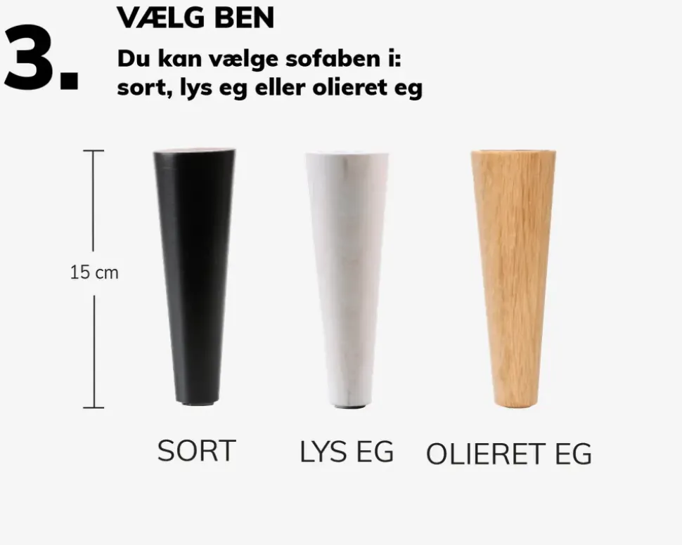 Sofa Halifax Chaiselong Højrevendt Stofgr. 1