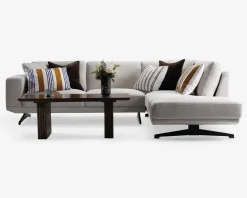 Sofa m. Åben Afslutning Beige Højrevendt