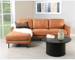 Sofa m/Chaiselong Vendbar
