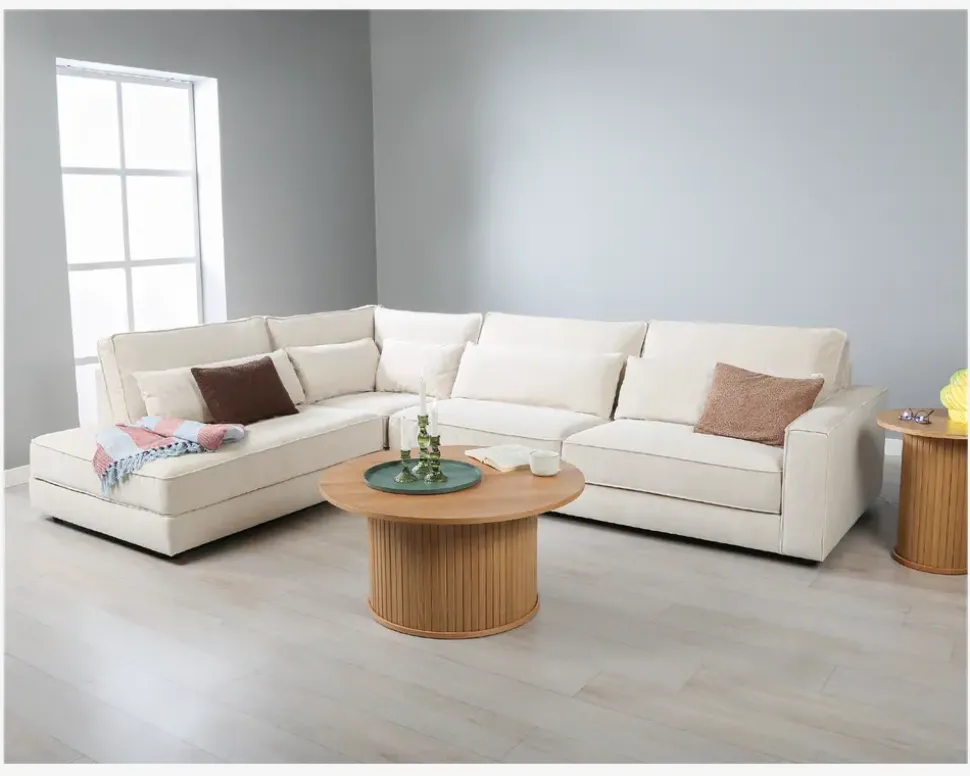 Sofa m/Open End Venstre Beige