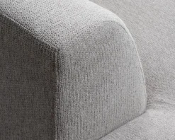 Sofa U-shape grå/beige venstrevendt