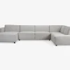 Sofa U-shape Højrevendt Beige