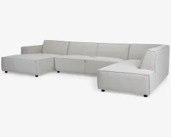Sofa U-shape Højrevendt Beige