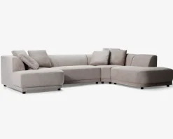 Sofa U-shape Taupe højrevendt