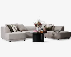 Sofa U-shape Taupe højrevendt