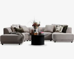 Sofa U-shape Taupe venstrevendt