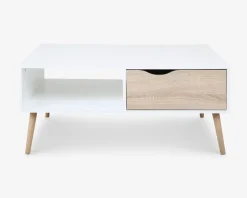 Sofabord Delta Hvid/Eg