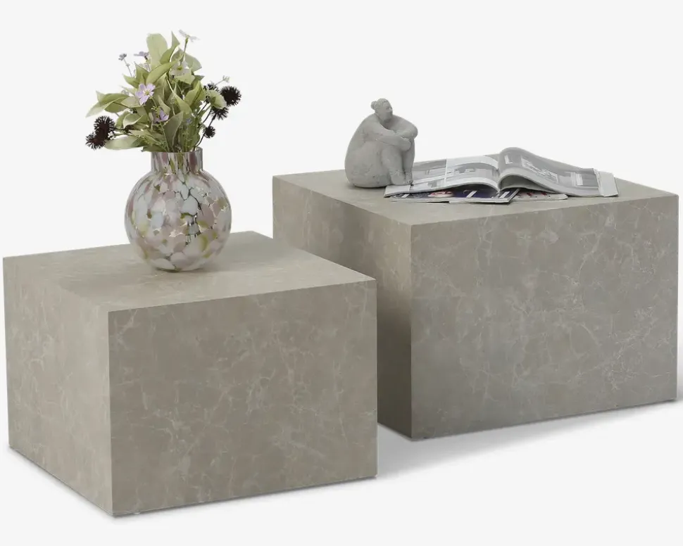 Sofabord Dice Travertin 2 Stk.