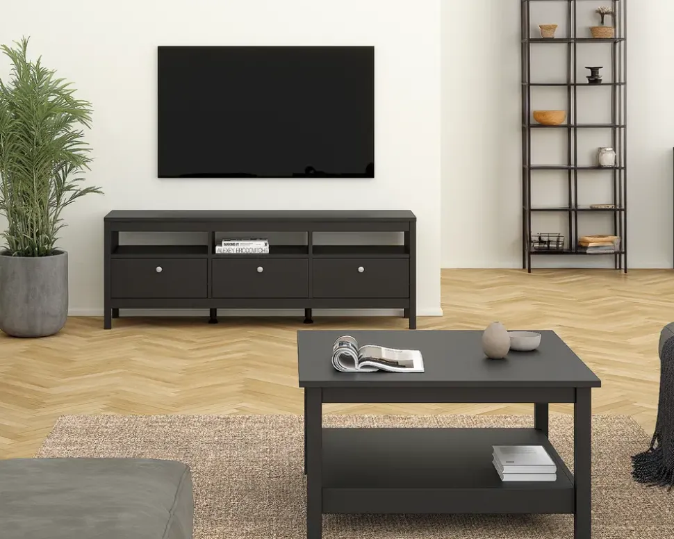 Sofabord Madrid sort kunstfiner