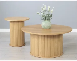Sofabord Nola Naturfarvet Eg Ø-90 cm