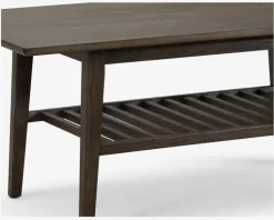 Sofabord olieret/røget eg 60x122 cm