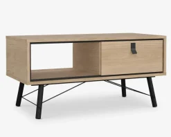 Sofabord Ry lys eg/sort