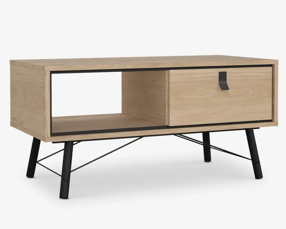 Sofabord Ry lys eg/sort