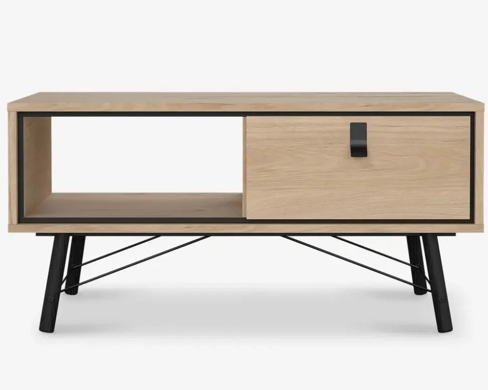 Sofabord Ry lys eg/sort