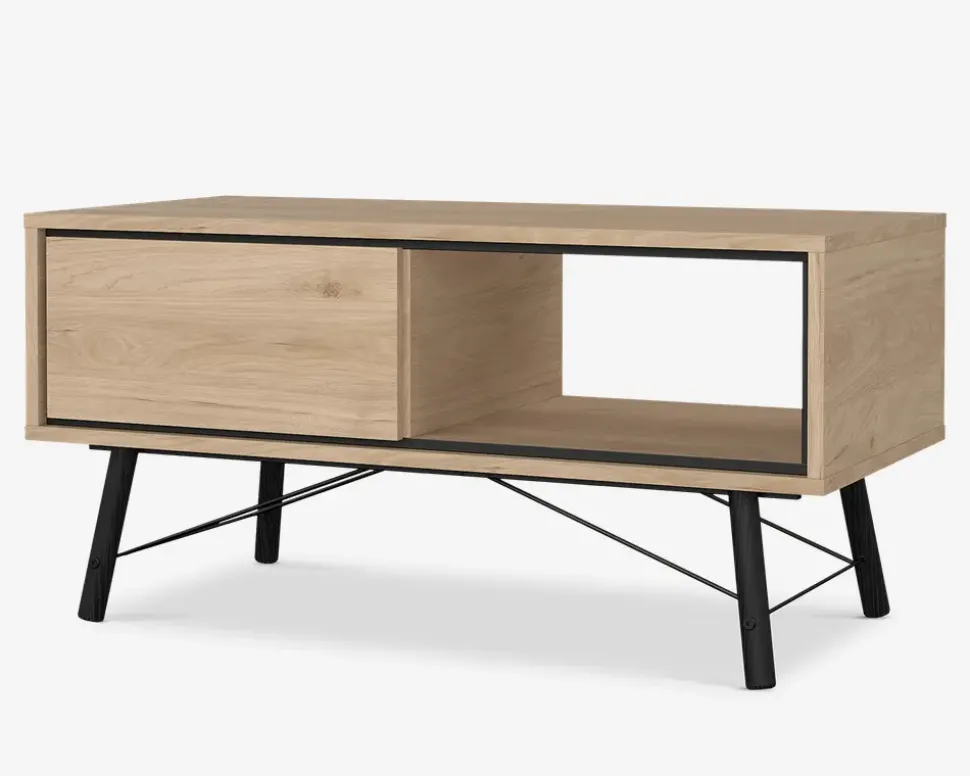 Sofabord Ry lys eg/sort