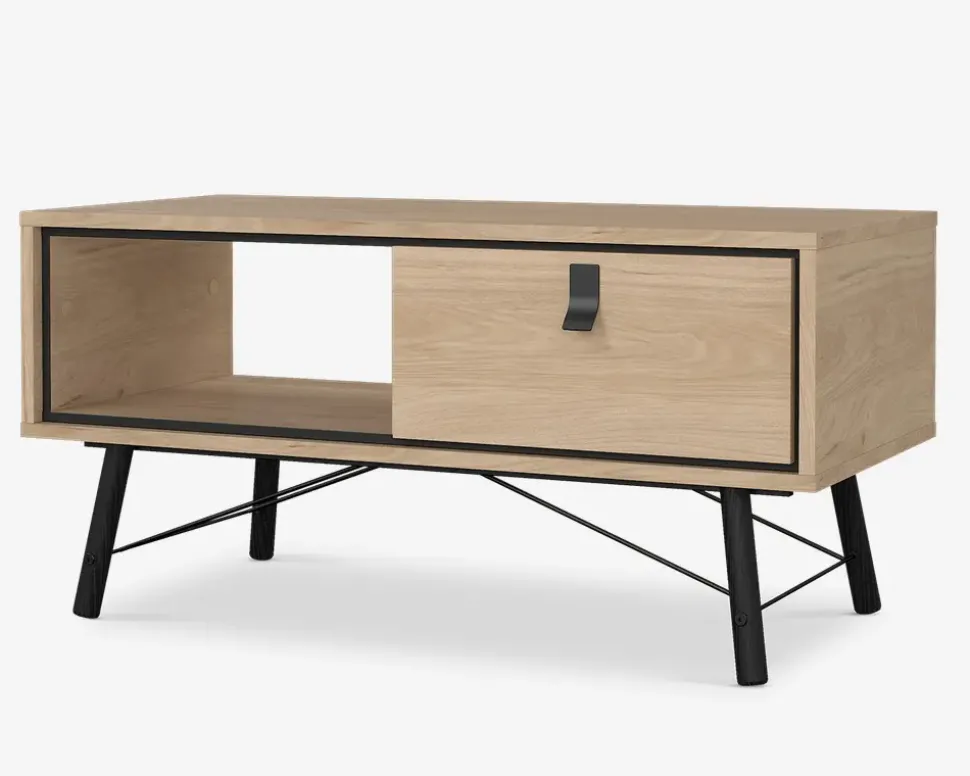 Sofabord Ry lys eg/sort