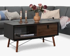 Sofabord Ry Sort/Valnød