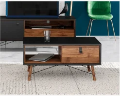 Sofabord Ry Sort/Valnød