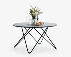 Sofabord Sort Marmorlook