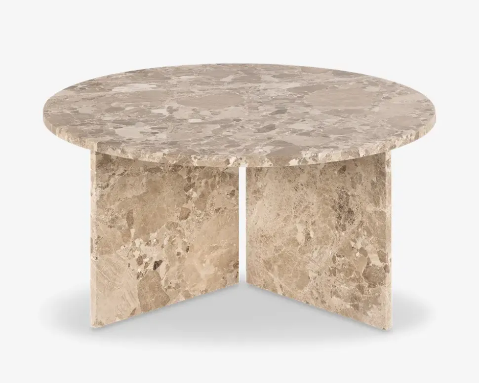 Sofabord Vega Latte marmor Dia-Ø90 cm