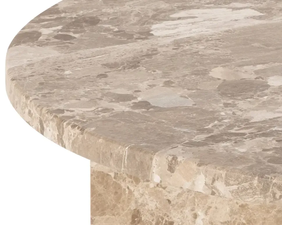 Sofabord Vega Latte marmor Dia-Ø90 cm