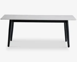 Sofabord 60x120 cm hvid sten