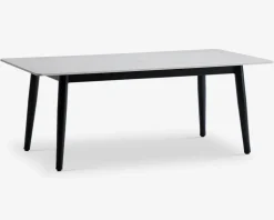 Sofabord 60x120 cm hvid sten