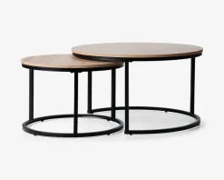 Sofabordssæt eg/sort