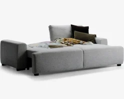 Sovesofa 3 pers. grå møbelstof