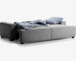 Sovesofa 3 pers. grå møbelstof