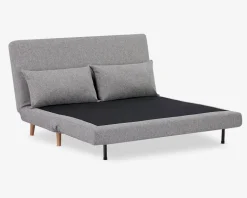 Sovesofa 2 pers. grå møbelstof