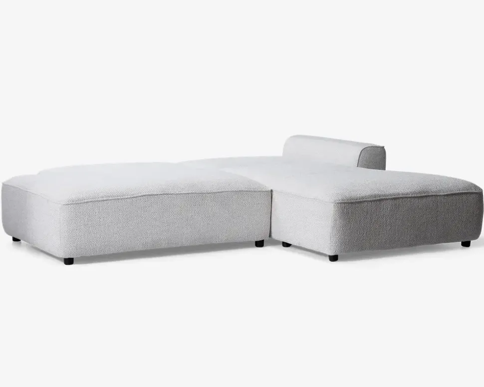 Sovesofa med open end og chaiselong højre