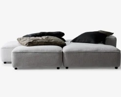 Sovesofa med open end og chaiselong højre