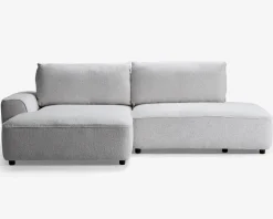 Sovesofa med open end og chaiselong venstre