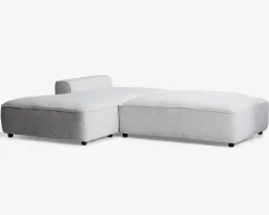 Sovesofa med open end og chaiselong venstre