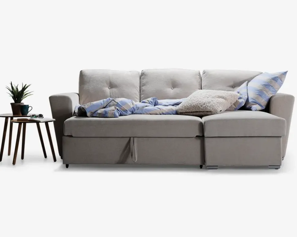 Sovesofa m/posefjedre beige
