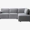 Sovesofa open end højre grå/beige