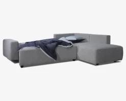 Sovesofa open end højre grå/beige