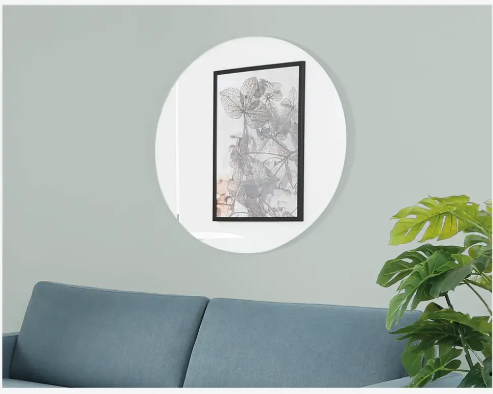 Spejl Cirkel Slim Ø.110 cm