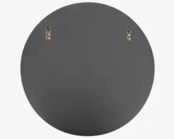 Spejl Cirkel Sort Ø.80 cm