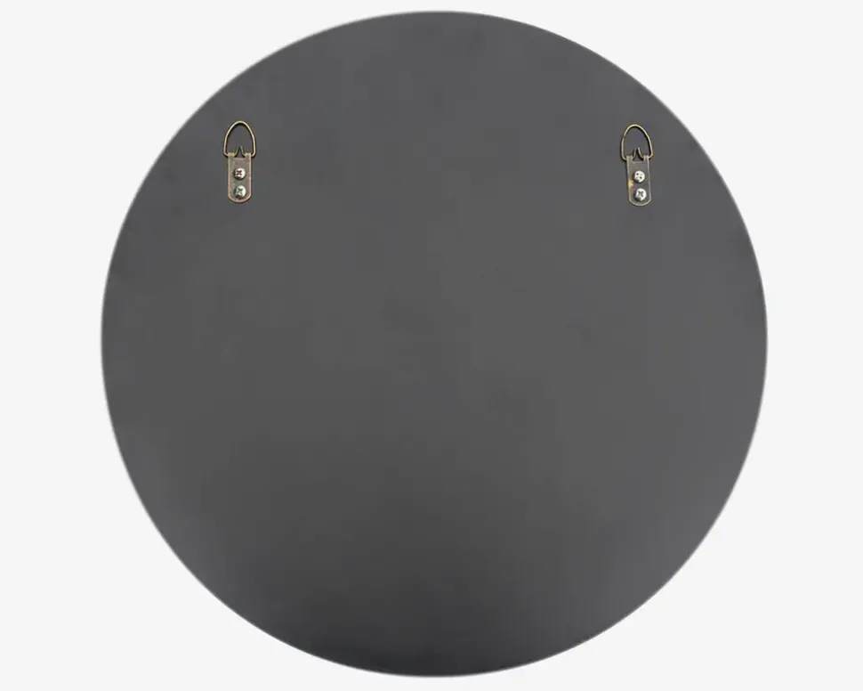 Spejl Cirkel Sort Ø.80 cm