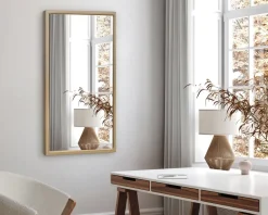 Spejl Gallery egetræ 40x80 cm