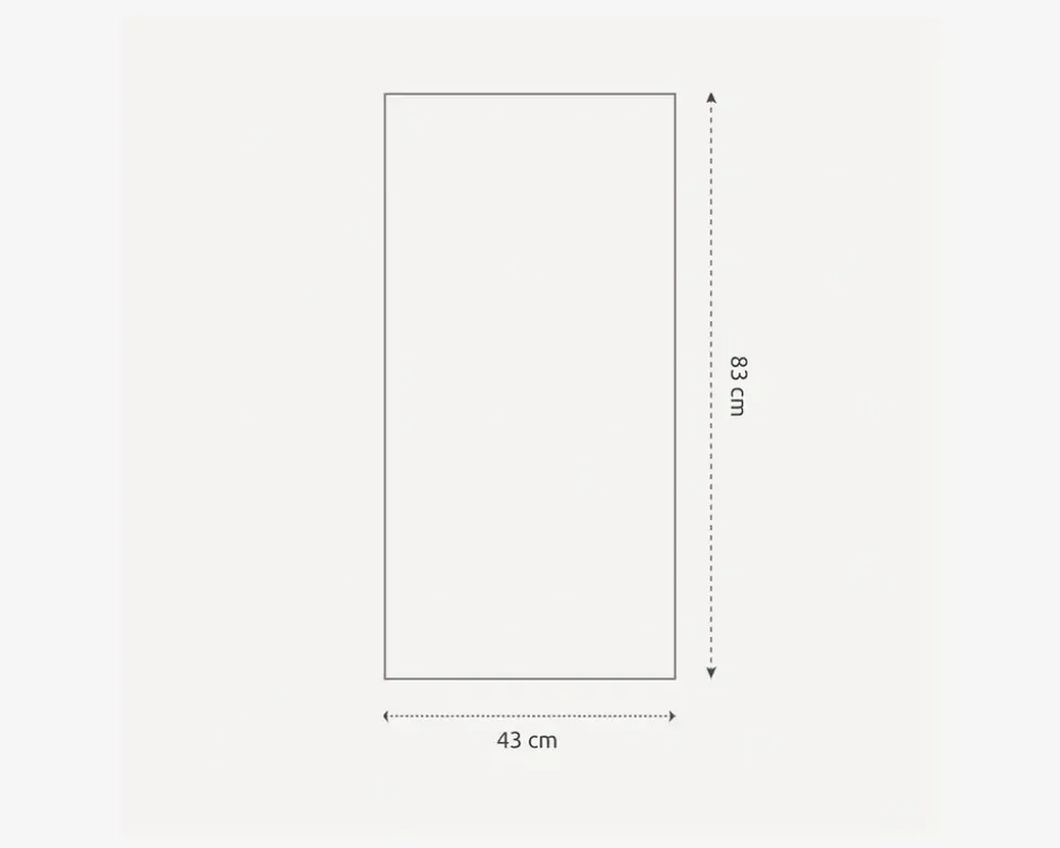 Spejl Gallery egetræ 40x80 cm
