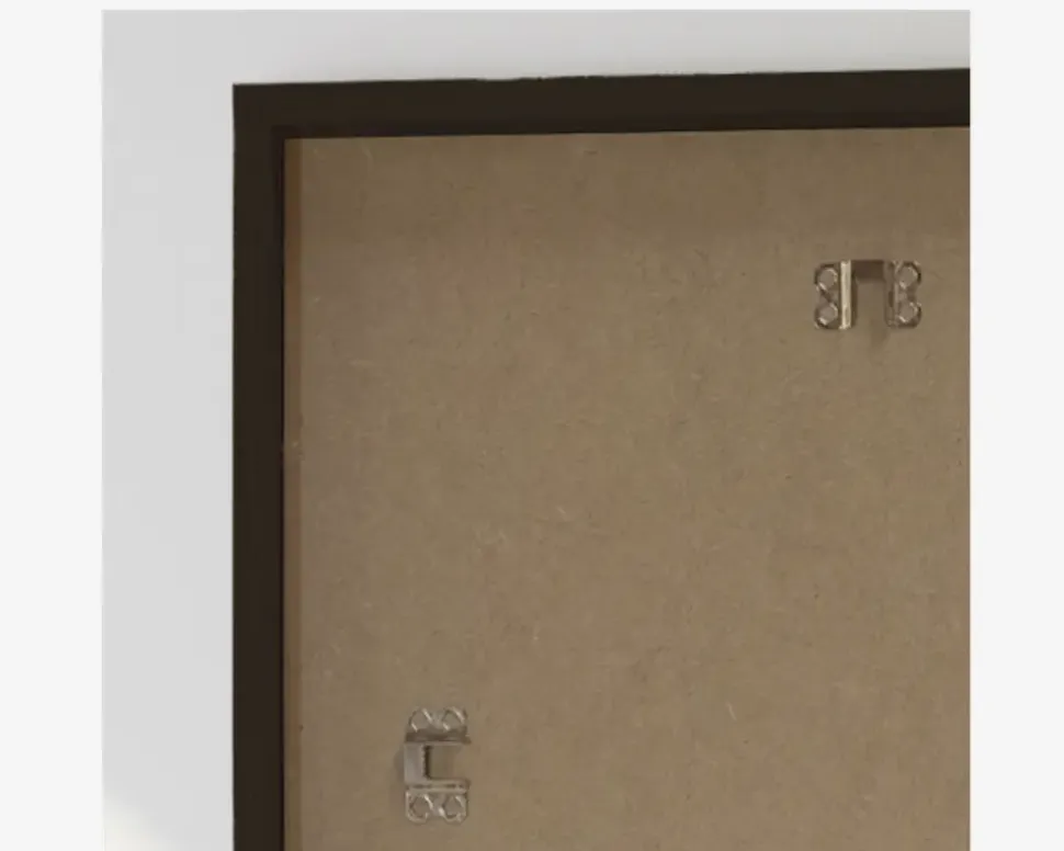 Spejl Gallery sort træ 40x80 cm