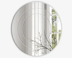 Spejl indgravering II Ø.80 cm